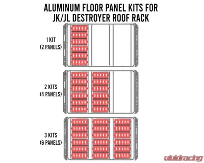 LOD Destroyer 4 Door Base Roof Rack Jeep JK Wrangler 2007-2017 - JRR0714