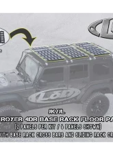 LOD Destroyer 4 Door Base Roof Rack Jeep JK Wrangler 2007-2017                                     - JRR0714 - Image 18