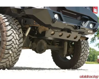 LOD Bare Steel Destroyer Muffler Rear Skid Plate Jeep JK Wrangler 2007-2017 - JSP0720
