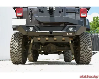 LOD Bare Steel Destroyer Muffler Rear Skid Plate Jeep JK Wrangler 2007-2017 - JSP0720