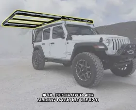 LOD Destroyer 4 Door Sliding Rack Kit Jeep Wrangler 2007-2022
