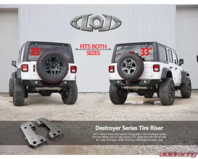 LOD Spare Tire Riser Jeep JL Wrangler 2018-2022 - JTC1801