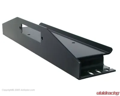 LOD Black Texture Bolt-On Winch Plate (Tube Bumper Only) Jeep Wrangler 1987-2006 - JWP9654