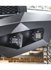 LOD Destroyer Truck Baja Squadron Flush Light Bezel Black Texture Chevrolet Silverado | GMC Sierra | Ram 2500 | 3500 010-2020                                     - MFL2063 - Image 3