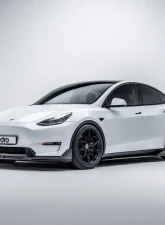 ADRO USA Carbon Fiber Front Lip V2 Tesla Model Y 2019-2024                                     - A15A20-1202 - Image 5