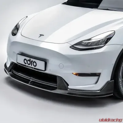 ADRO USA Carbon Fiber Front Lip V2 Tesla Model Y 2019-2024 - A15A20-1202