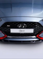 ADRO USA Carbon Fiber Front Lip V2 A Type Hyundai Veloster N 2019-2022                                     - A10A20-1202 - Image 3