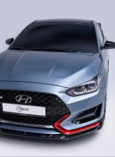 ADRO USA Carbon Fiber Front Lip V2 A Type Hyundai Veloster N 2019-2022                                     - A10A20-1202 - Image 3