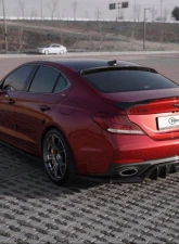 ADRO USA Carbon Fiber Rear Diffuser V2 Genesis G70 2018-2020                                     - A11A10-1302 - Image 3