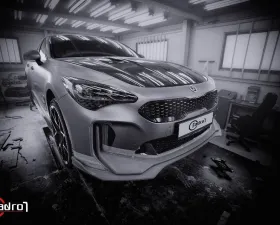 ADRO USA Carbon Fiber Front Lip V2 Lower Kia Stinger 2018-2023