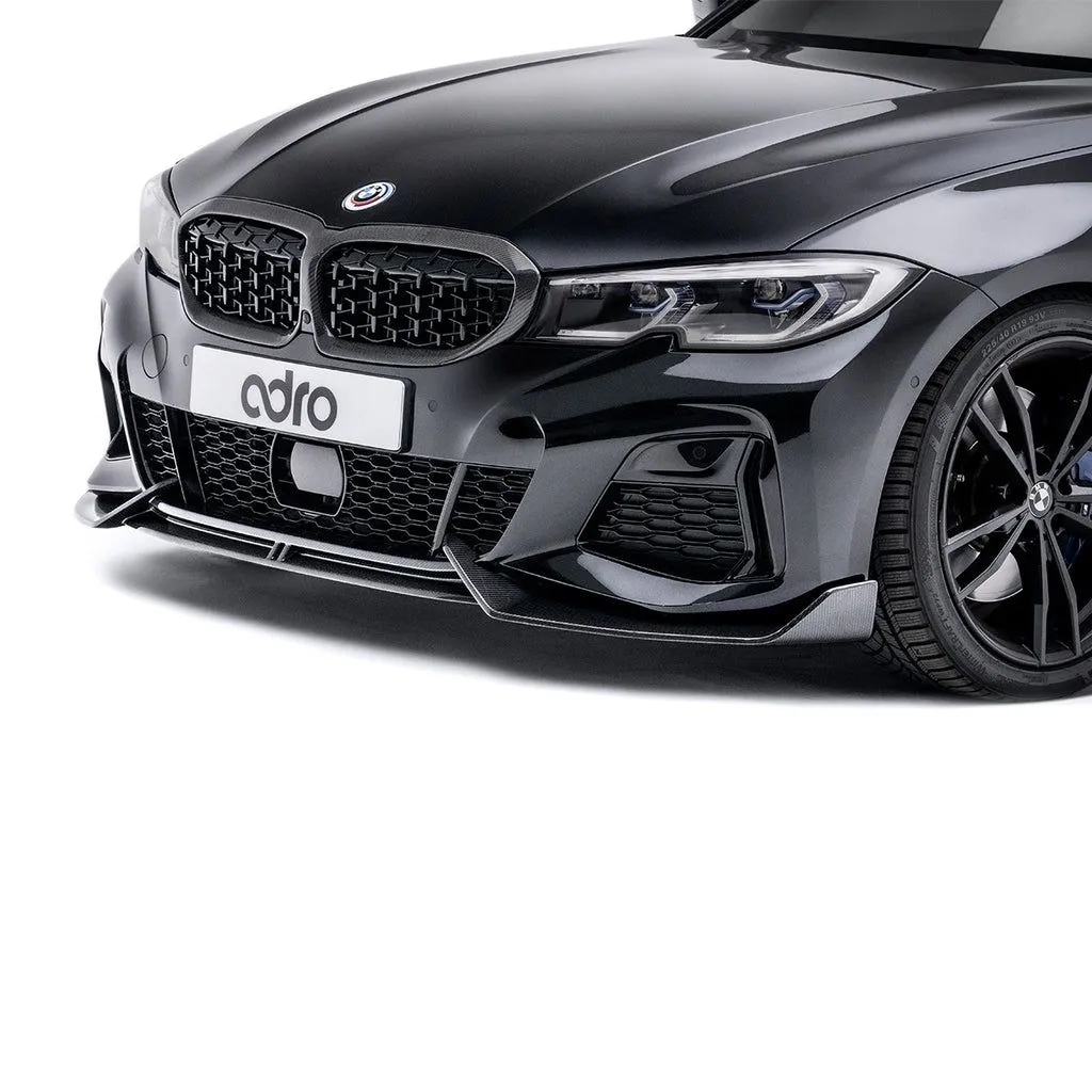 ADRO USA Wet Carbon Fiber Front Lip BMW M340i G20 Pre-LCI 2020-2022 - A14A60-1201