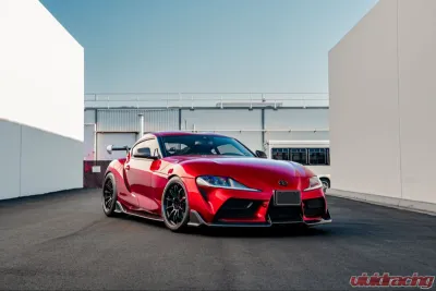 ADRO USA Glossy Wet Carbon Fiber Front Lip Toyota GR Supra A90 2020-2024 - A18A20-1201