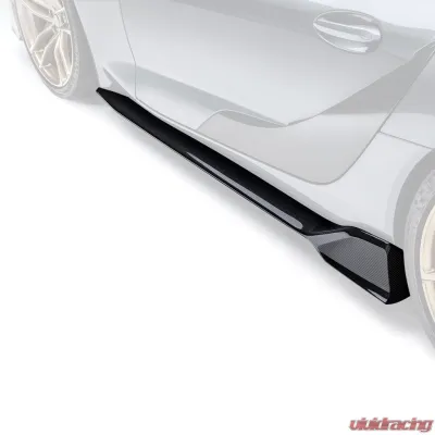 ADRO USA Glossy Wet Carbon Fiber Side Skirts Toyota GR Supra A90 2020-2024 - A18A20-1401
