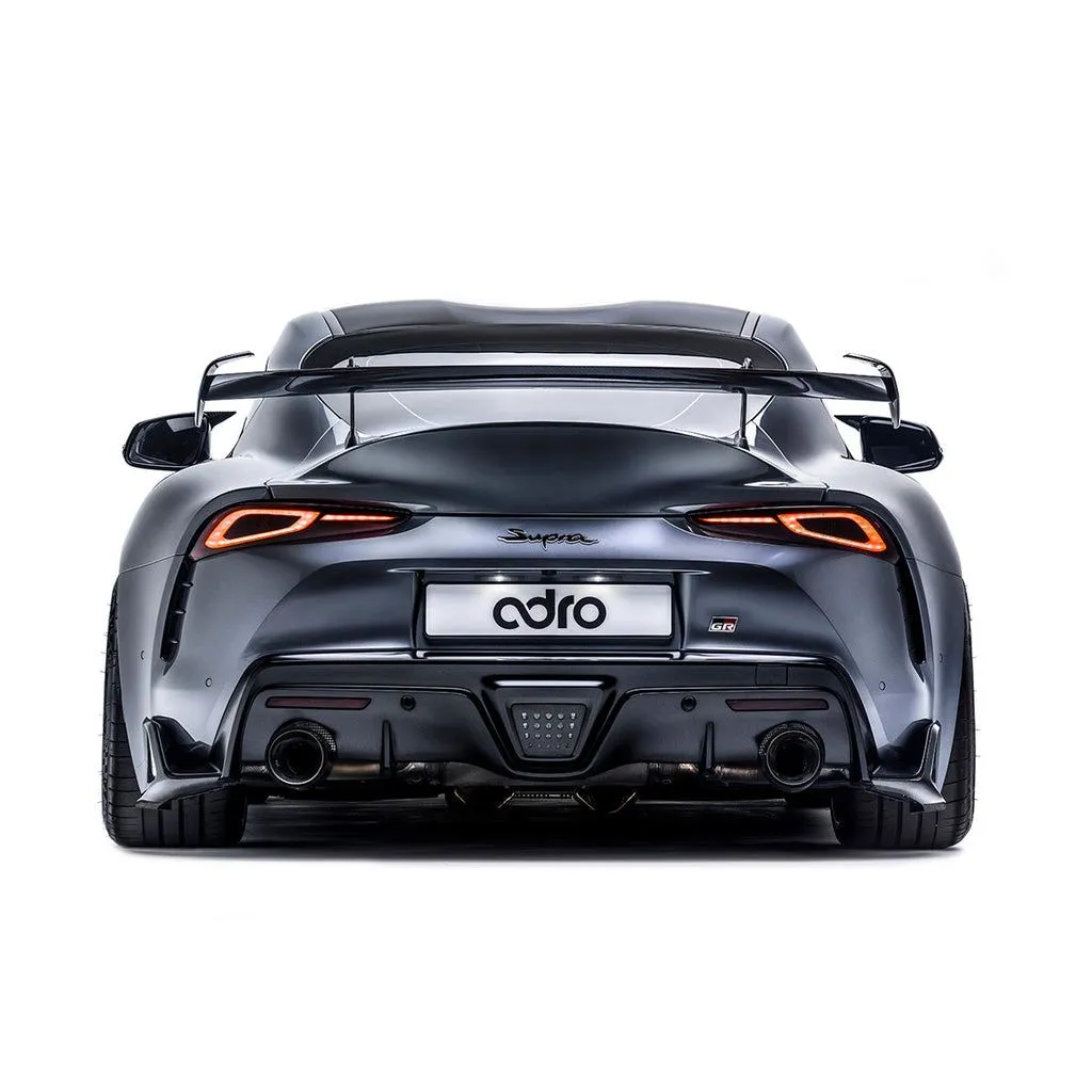 ADRO USA Glossy Wet Carbon Fiber AT-R Swan Neck Wing Toyota GR Supra A90 2020-2024 - A18A20-1501