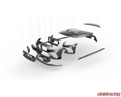 ADRO USA Carbon Fiber Rear Diffuser BMW M2 2023+ - A14A90-1302