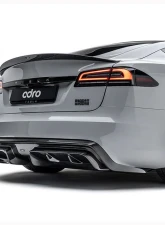ADRO USA Carbon Fiber Rear Diffuser Tesla Model S 2022+                                     - A15A30-1301 - Image 3