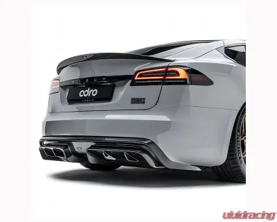 ADRO USA Carbon Fiber Rear Diffuser Tesla Model S 2022+ - A15A30-1301