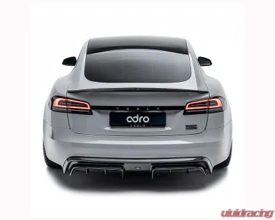 ADRO USA Carbon Fiber Rear Diffuser Tesla Model S 2022+ - A15A30-1301