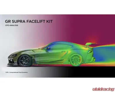 ADRO USA Glossy Wet Carbon Fiber Side Skirts V2 Toyota GR Supra A90 2020-2024 - A18A20-1402