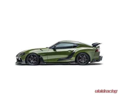 ADRO USA Glossy Wet Carbon Fiber Side Skirts V2 Toyota GR Supra A90 2020-2024 - A18A20-1402