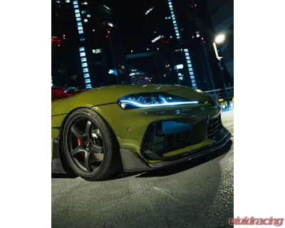 ADRO USA Glossy Wet Carbon Fiber Side Skirts V2 Toyota GR Supra A90 2020-2024 - A18A20-1402