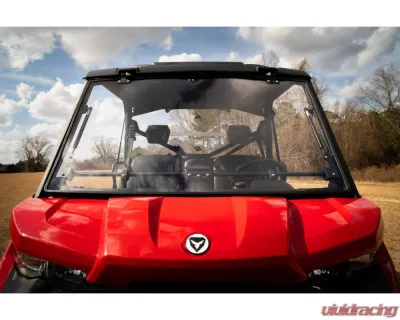 Falcon Ridge Velocity Flip Up Windshield Polaris Full Size Pro-fit Ranger - 1/4 Hard Coated Polycarbonate - 50-50219KIT