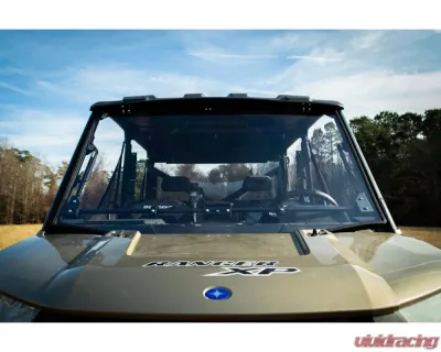 Falcon Ridge Velocity Flip Up Windshield Polaris Full Size Pro-fit Ranger - 1/4 Hard Coated Polycarbonate - 50-50219KIT