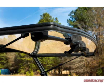 Falcon Ridge Velocity Flip Up Windshield Polaris Full Size Pro-fit Ranger - 1/4 Hard Coated Polycarbonate - 50-50219KIT