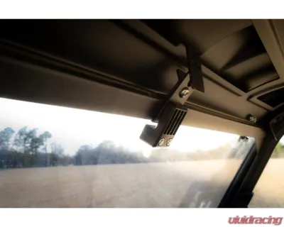 Falcon Ridge Velocity Flip Up Windshield Polaris Full Size Pro-fit Ranger - 1/4 Hard Coated Polycarbonate - 50-50219KIT