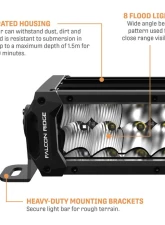Falcon Ridge 12" Summit Double Row LED Light Bar                                     - 55-20631 - Image 3