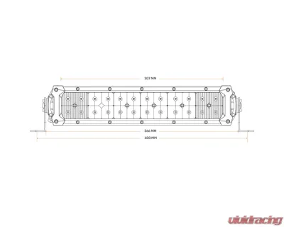 Falcon Ridge 12" Summit Double Row LED Light Bar - 55-20631