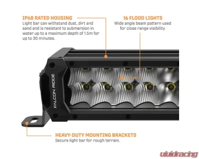 Falcon Ridge 20" Summit Double Row LED Light Bar - 55-20632