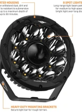 Falcon Ridge 7" Summit HIT Round Light (Pair)                                     - 55-20639 - Image 2
