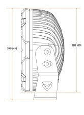 Falcon Ridge 7" Summit Round Light (Pair)                                     - 55-20640 - Image 3