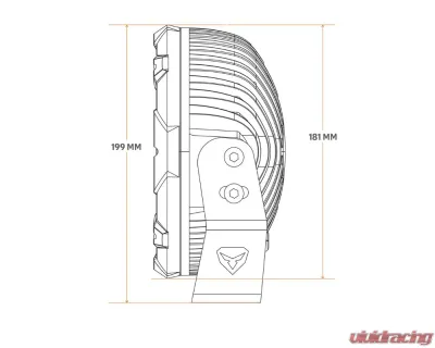 Falcon Ridge 7" Summit Round Light (Pair) - 55-20640