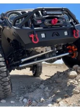 Apex Chassis Dana 44 2.5 Ton Black Aluminum Tie Rod & Drag Link Flip Kit Jeep Wrangler | Gladiator 2018-2021                                     - KIT120-Dana44-YesFlip - Image 2
