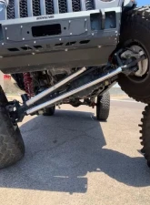 Apex Chassis Dana 44 2.5 Ton Black Aluminum Tie Rod & Drag Link Flip Kit Jeep Wrangler | Gladiator 2018-2021                                     - KIT120-Dana44-YesFlip - Image 4