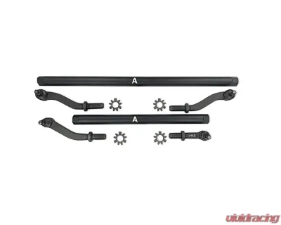 Apex Chassis 2.5 Ton Black Aluminum Steering Kit Jeep Wrangler 2007-2018 - KIT135-NoFlip