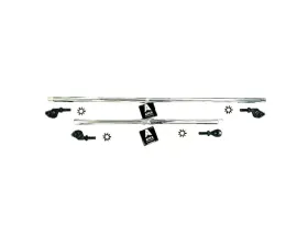 Apex Chassis 1 Ton Polished Aluminum Steering Kit Jeep Wrangler 2007-2018
