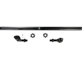 Apex Chassis 1 Ton Drag Link Kit Black Aluminum NoFlip Jeep Wrangler JK 2007-2018
