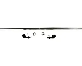 Apex Chassis 1 Ton Tie Rod Kit Polished Aluminum Jeep Wrangler JK 2007-2018