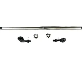 Apex Chassis 1 Ton Drag Link Kit Polished Aluminum NoFlip Jeep Wrangler JK 2007-2018