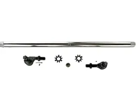 Apex Chassis 1 Ton Drag Link Kit Polished Aluminum YesFlip Jeep Wrangler JK 2007-2018