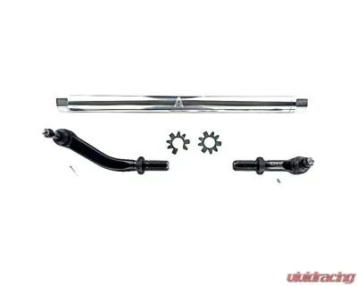 Apex Chassis 2.5 Ton No Flip Drag Link Assembly Polished Aluminum Jeep Gladiator JT | Wrangler JL | JLU Rubicon Mohave Sahara Sport 2017-2022 - KIT128