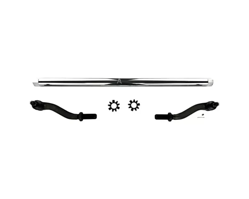 Apex Chassis 2.5 Ton Heavy Duty Tie Rod Assembly Polished Aluminum Jeep Wrangler JK | JKU Rubicon Sahara Sport 2007-2018 - KIT141