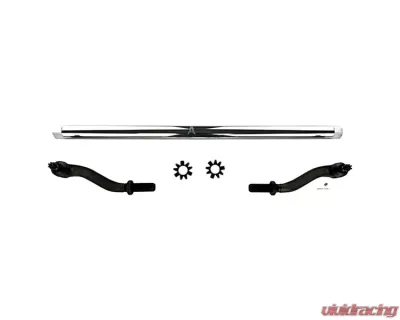 Apex Chassis 2.5 Ton Heavy Duty Tie Rod Assembly Polished Aluminum Jeep Wrangler JK | JKU Rubicon Sahara Sport 2007-2018 - KIT141