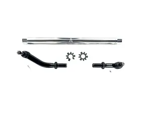 Apex Chassis 2.5 Ton Heavy Duty No Flip Drag Link Assembly Polished Aluminum Jeep Wrangler JK | JKU Rubicon Sahara Sport 2007-2018