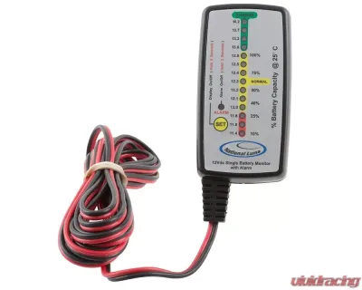 National Luna Surface Mount Single Battery Monitor w/ Alarm - BMS-10101