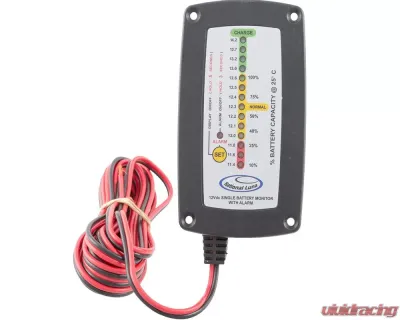 National Luna Recessed Mount Single Battery Monitor w/ Alarm - BMS-10111