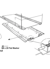 National Luna 72-125L Fridge Base Plate Set of 4 Replacement Mushroom Kit                                     - BSP-30110 - Image 2